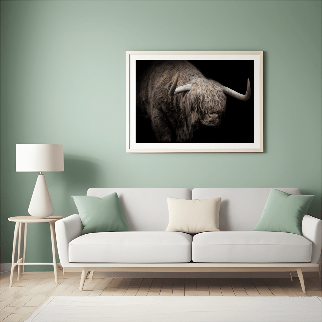 Diamond Painting Schotse hooglander - Schotse hooglander met dikke vacht - SEOS Shop ®