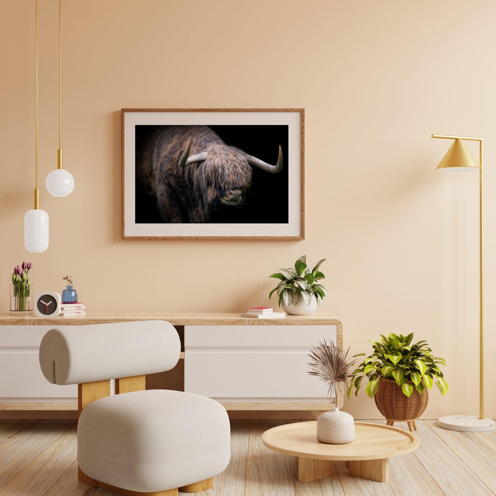 Diamond Painting Schotse hooglander - Schotse hooglander met dikke vacht - SEOS Shop ®