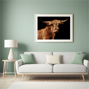Diamond Painting Schotse hooglander - Schotse hooglander ook wel hoogland koe in beeld - SEOS Shop ®