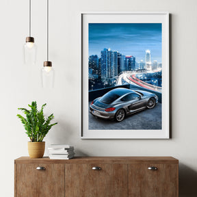 Diamond Painting Snelle sportwagen in de stad - SEOS Shop ®