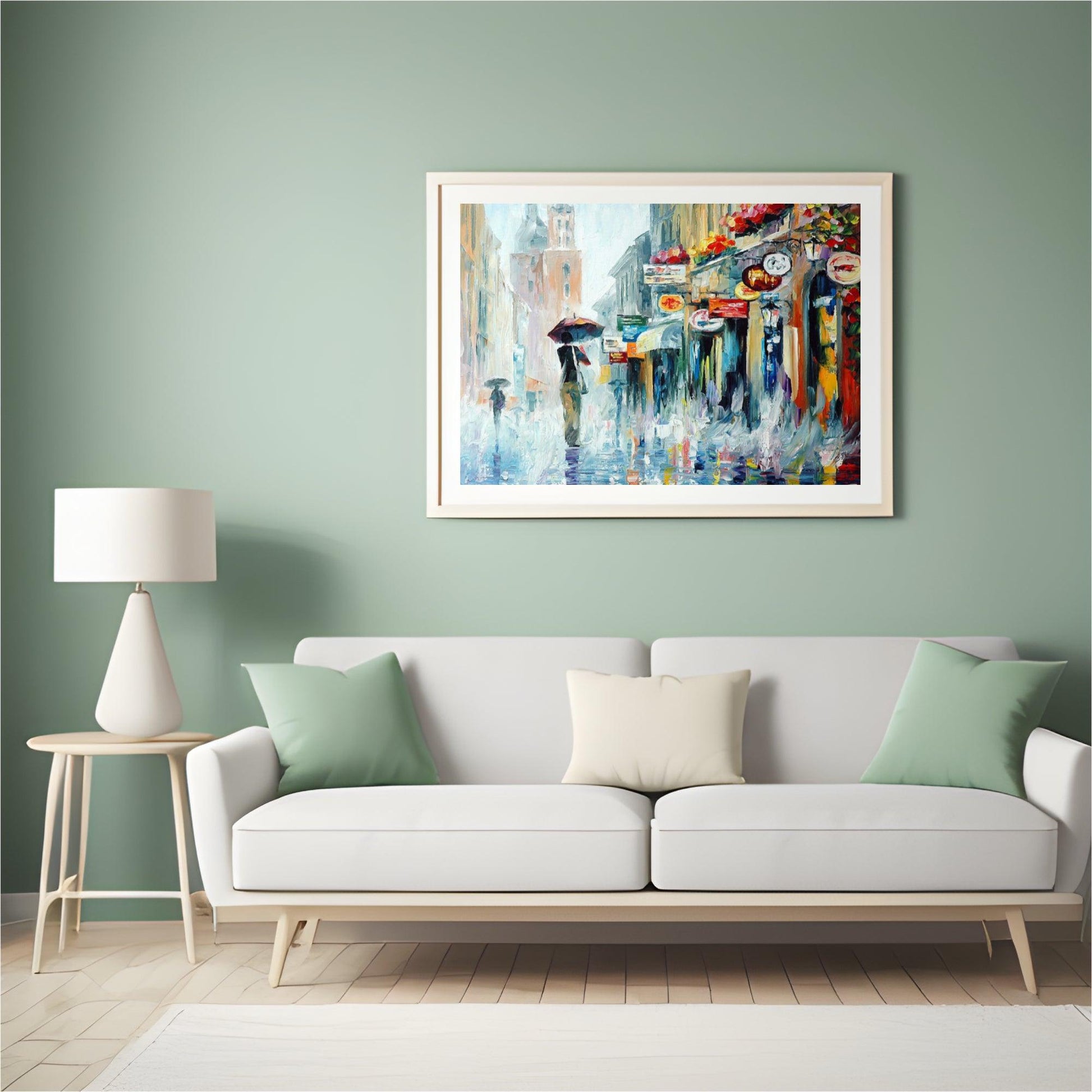 Diamond Painting Stad in de regen - SEOS Shop ®