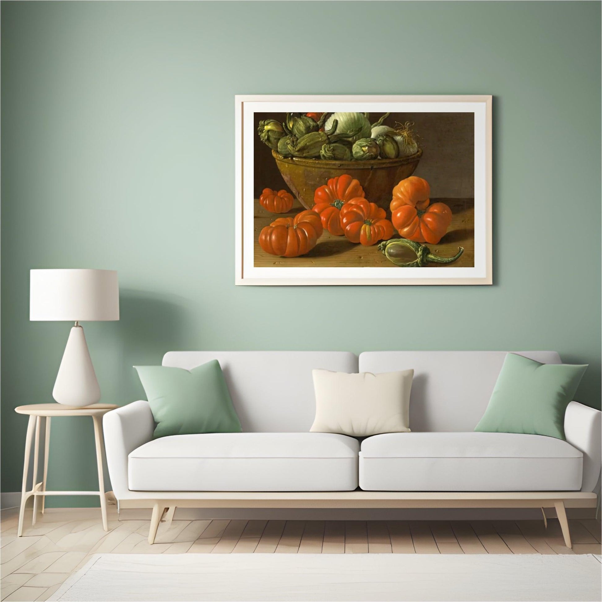 Diamond Painting Stilleven met tomaten, een kom aubergines en uien - SEOS Shop ®