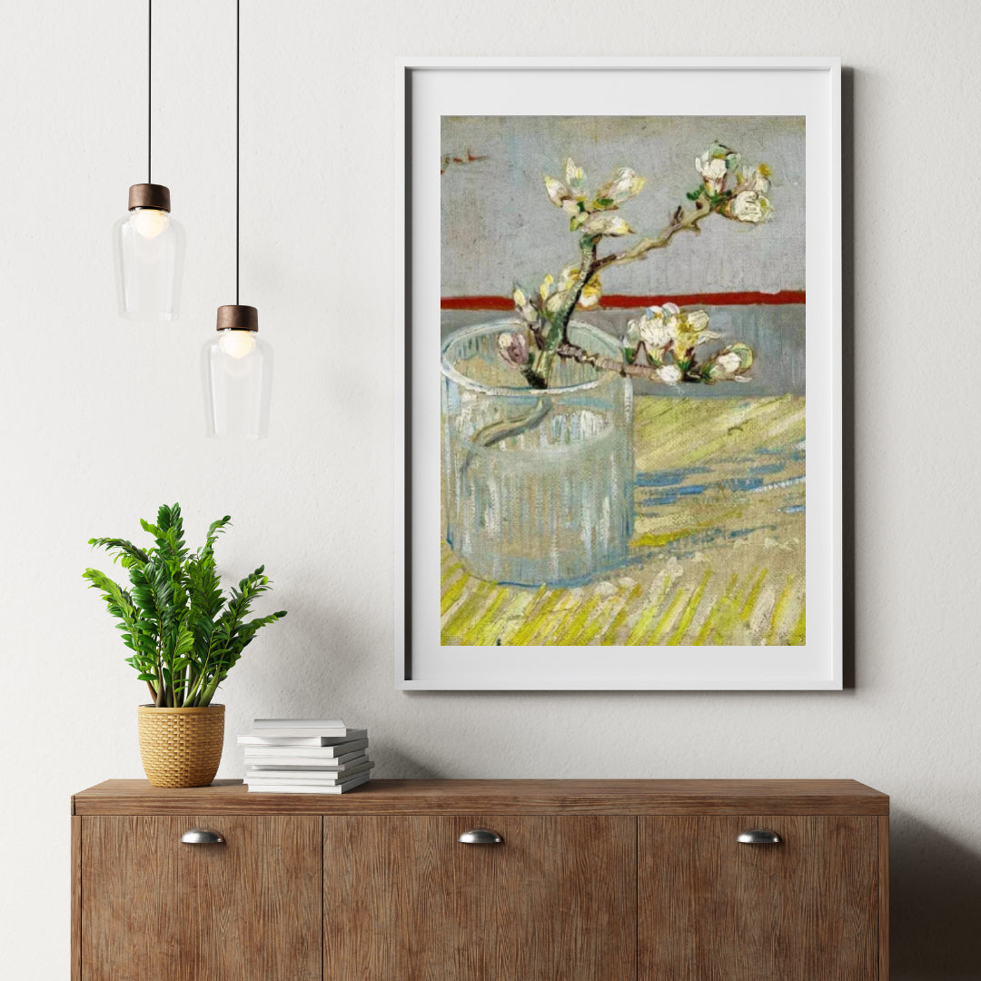 Diamond Painting Takje bloeiende amandel in een glas - SEOS Shop ®