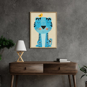 Diamond Painting Tijger met vogeltje op zijn hoofd - SEOS Shop ®