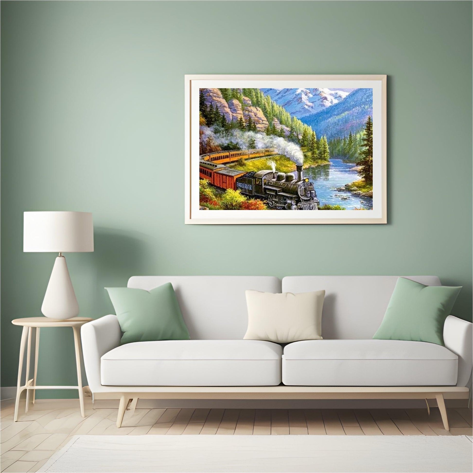 Diamond Painting Trein in landschap – SEOS Shop ®