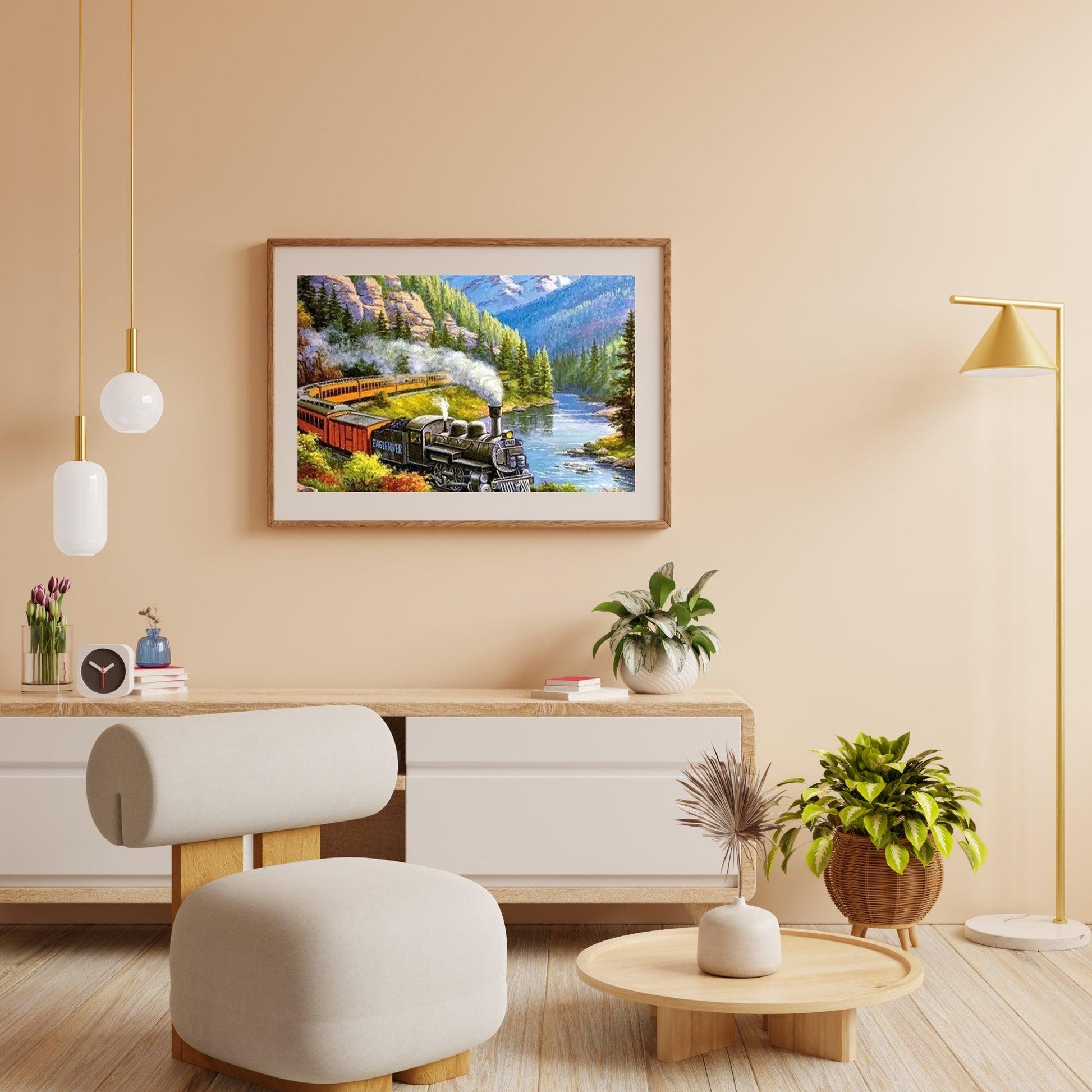 Diamond Painting Trein in landschap – SEOS Shop ®