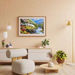 Diamond Painting Trein in landschap – SEOS Shop ®
