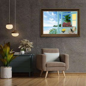 Diamond Painting Vakantie foto - Strand met Zee – SEOS Shop ®