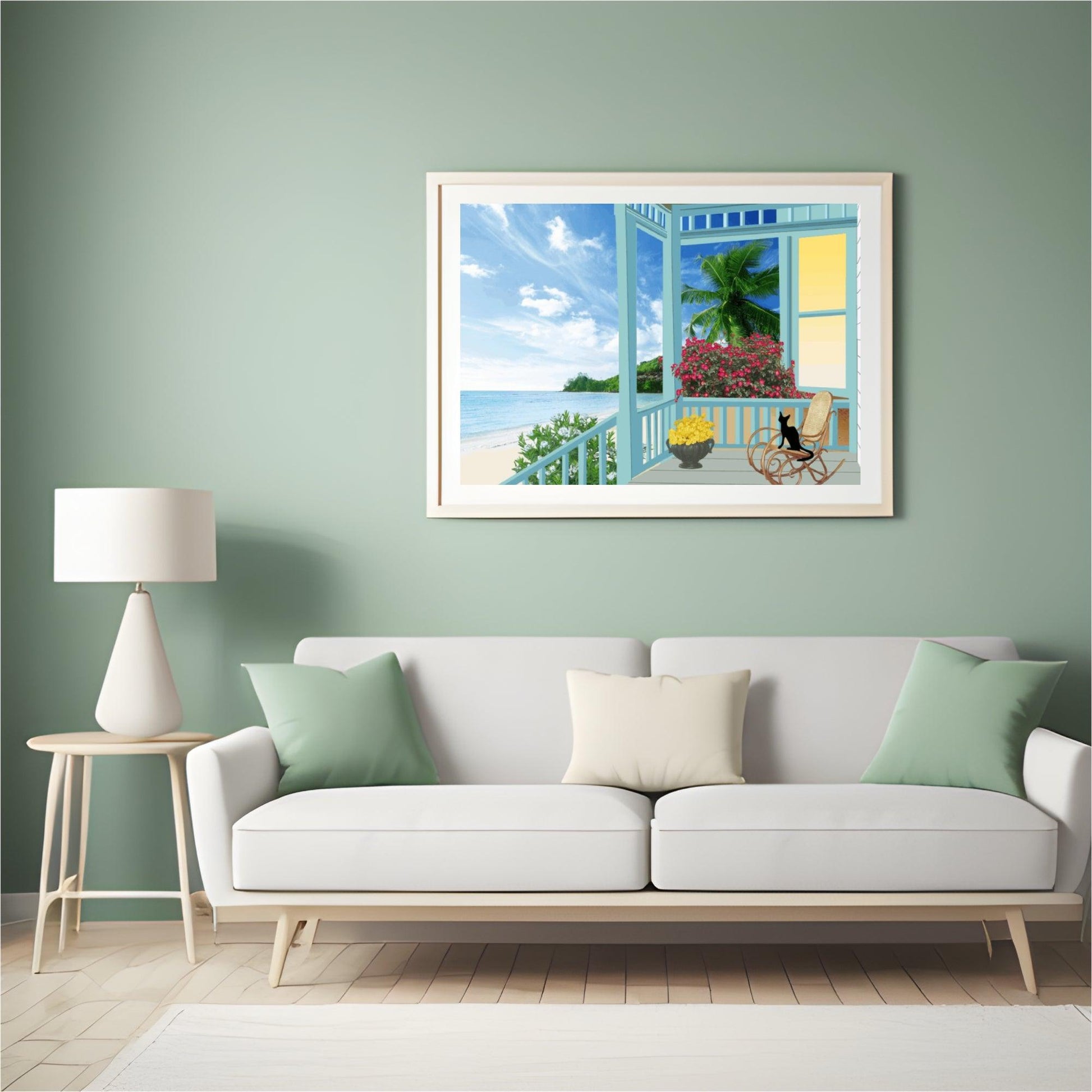 Diamond Painting Vakantie foto - Strand met Zee – SEOS Shop ®