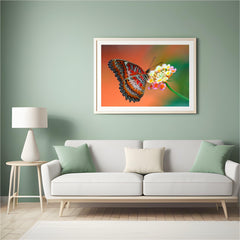Diamond Painting Vlinder op bloem - SEOS Shop ®