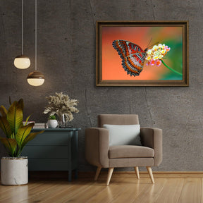 Diamond Painting Vlinder op bloem - SEOS Shop ®