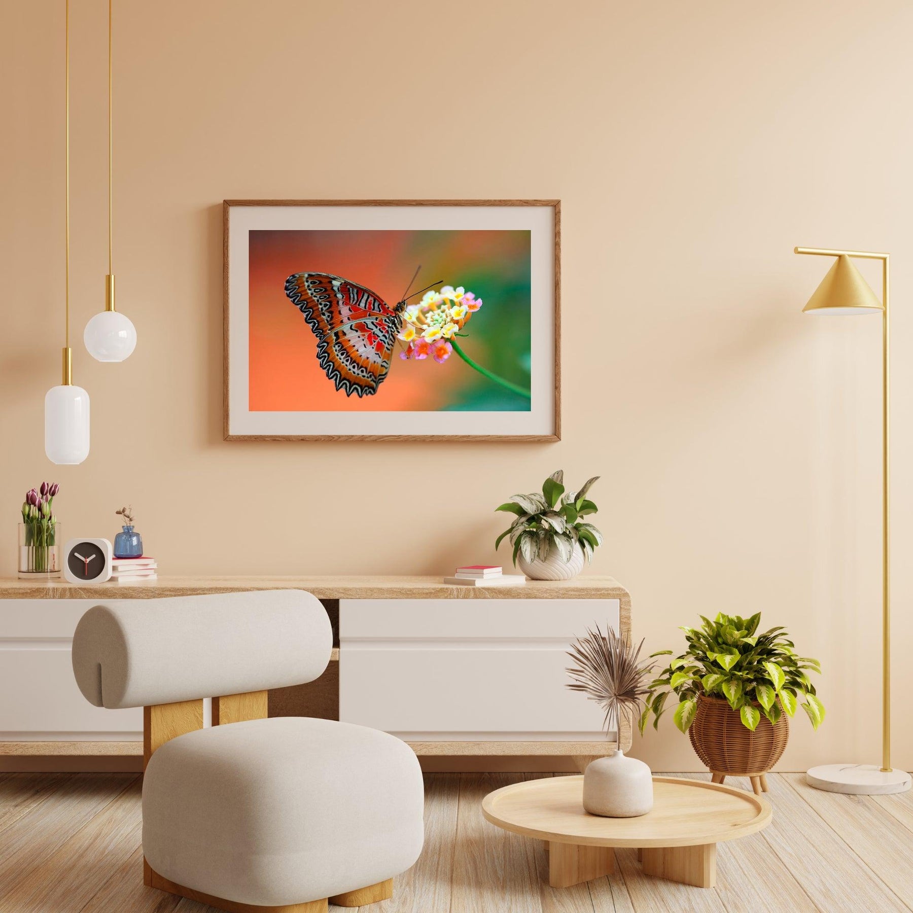 Diamond Painting Vlinder op bloem - SEOS Shop ®
