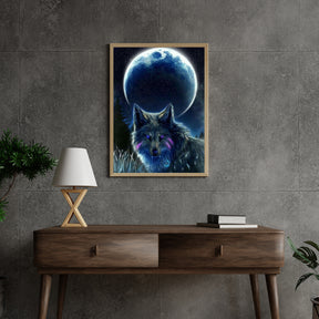 Diamond Painting Volle Maan Wolf - SEOS Shop ®