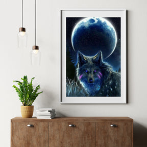 Diamond Painting Volle Maan Wolf - SEOS Shop ®