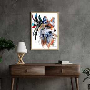 Diamond Painting Vos met veren - SEOS Shop ®