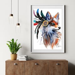 Diamond Painting Vos met veren - SEOS Shop ®