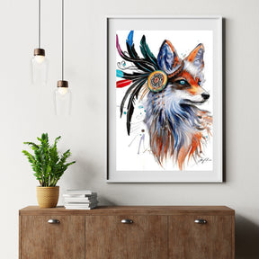 Diamond Painting Vos met veren - SEOS Shop ®