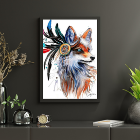 Diamond Painting Vos met veren - SEOS Shop ®