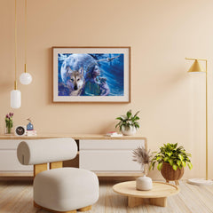 Diamond Painting Vrouw met Wolf en Uil - SEOS Shop®
