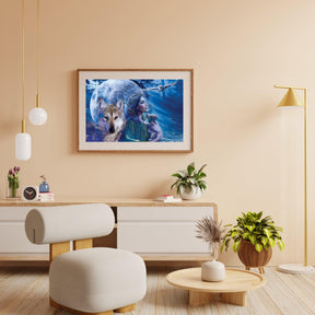 Diamond Painting Vrouw met Wolf en Uil - SEOS Shop®