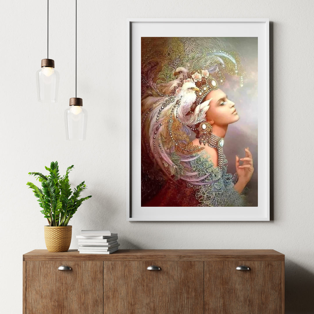 Diamond Painting Vrouwen met adelaar - SEOS Shop ®
