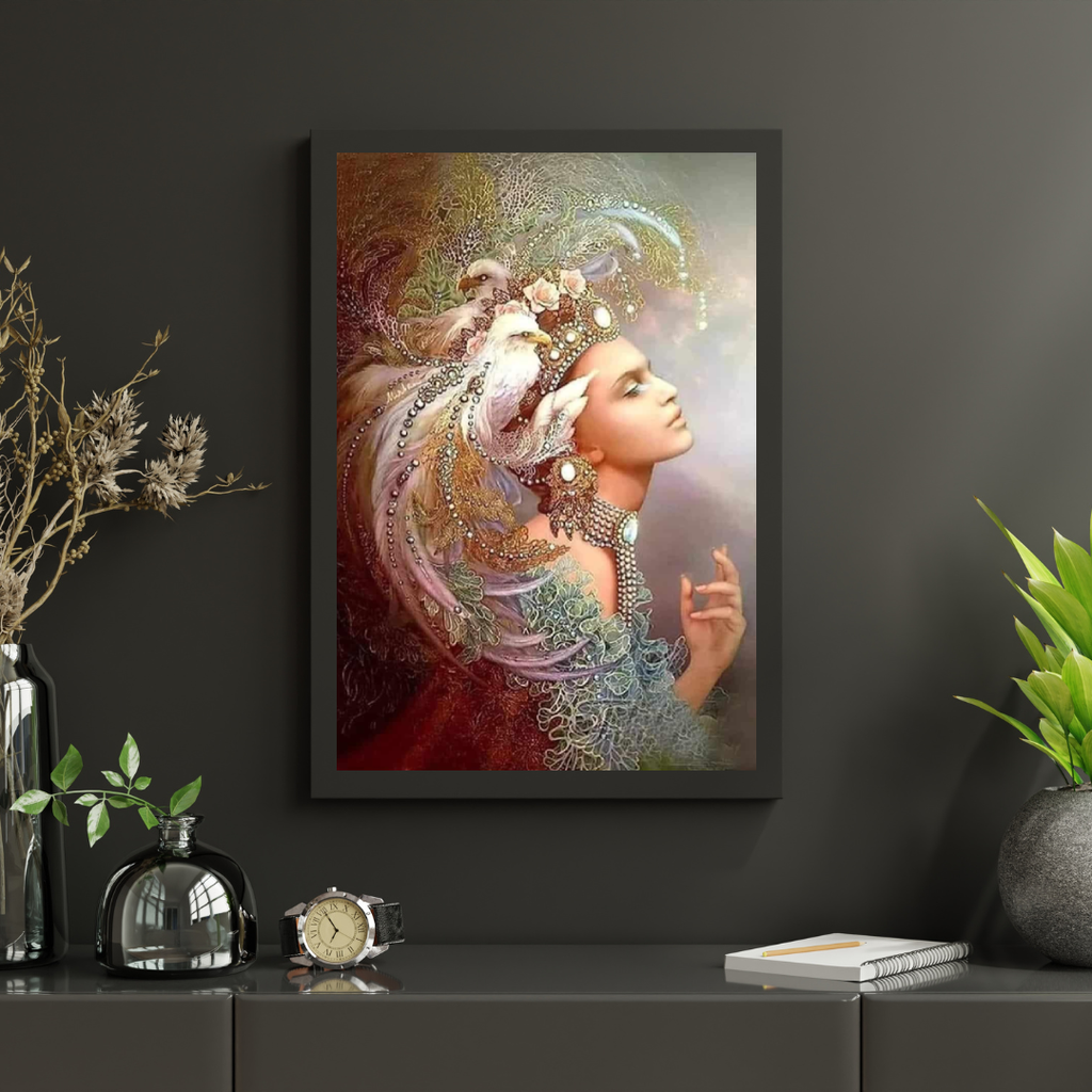 Diamond Painting Vrouwen met adelaar - SEOS Shop ®