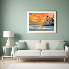 Diamond Painting Vuurtoren Texel en eilanden – SEOS Shop ®