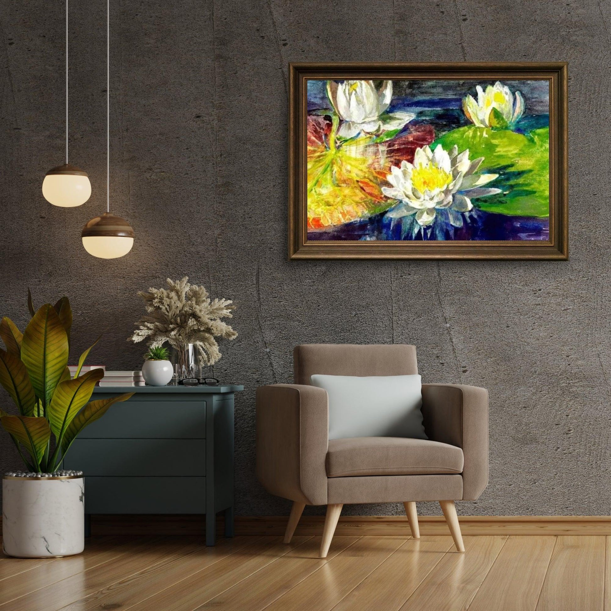 Diamond Painting Waterlelies rood en groen - SEOS Shop ®