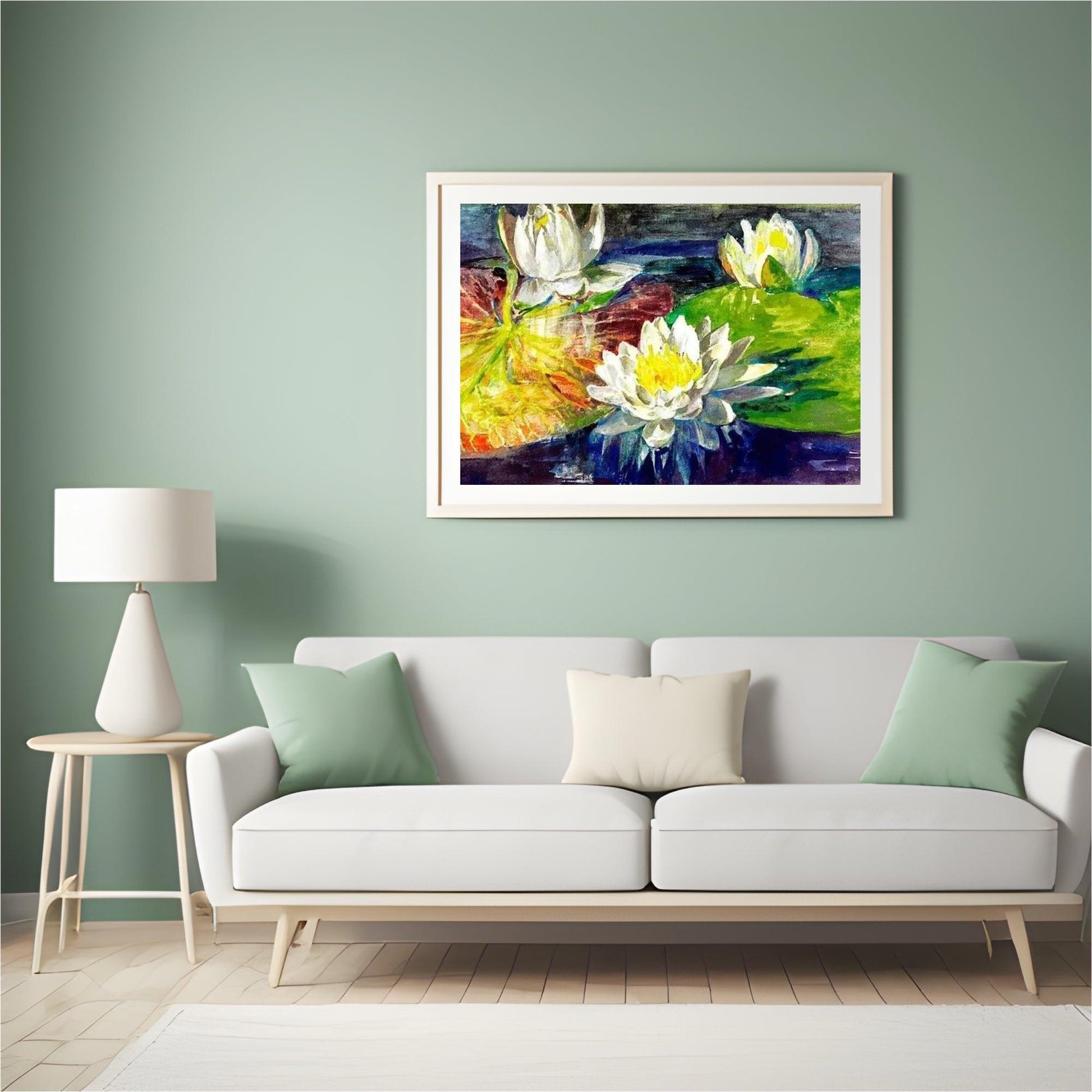 Diamond Painting Waterlelies rood en groen - SEOS Shop ®