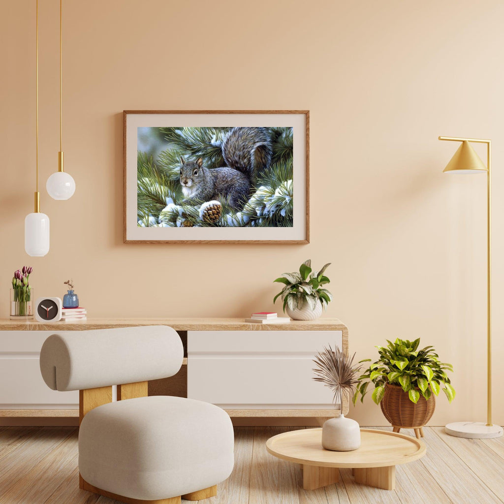 Diamond Painting Winter Schattige Eekhoorn - SEOS Shop ®