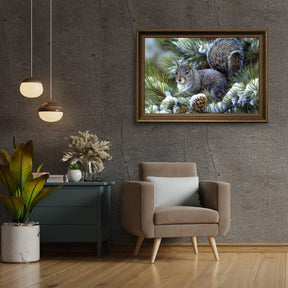 Diamond Painting Winter Schattige Eekhoorn - SEOS Shop ®