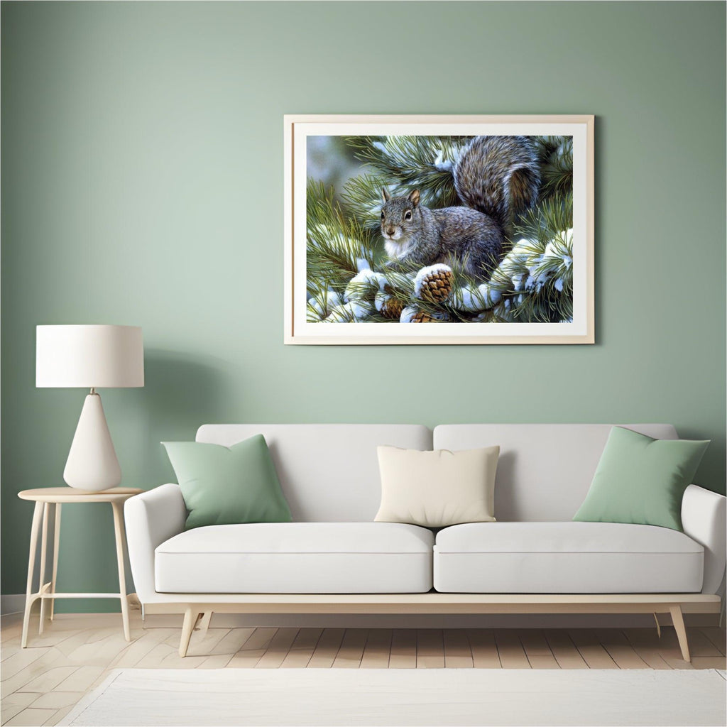 Diamond Painting Winter Schattige Eekhoorn - SEOS Shop ®