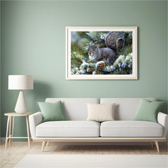 Diamond Painting Winter Schattige Eekhoorn - SEOS Shop ®