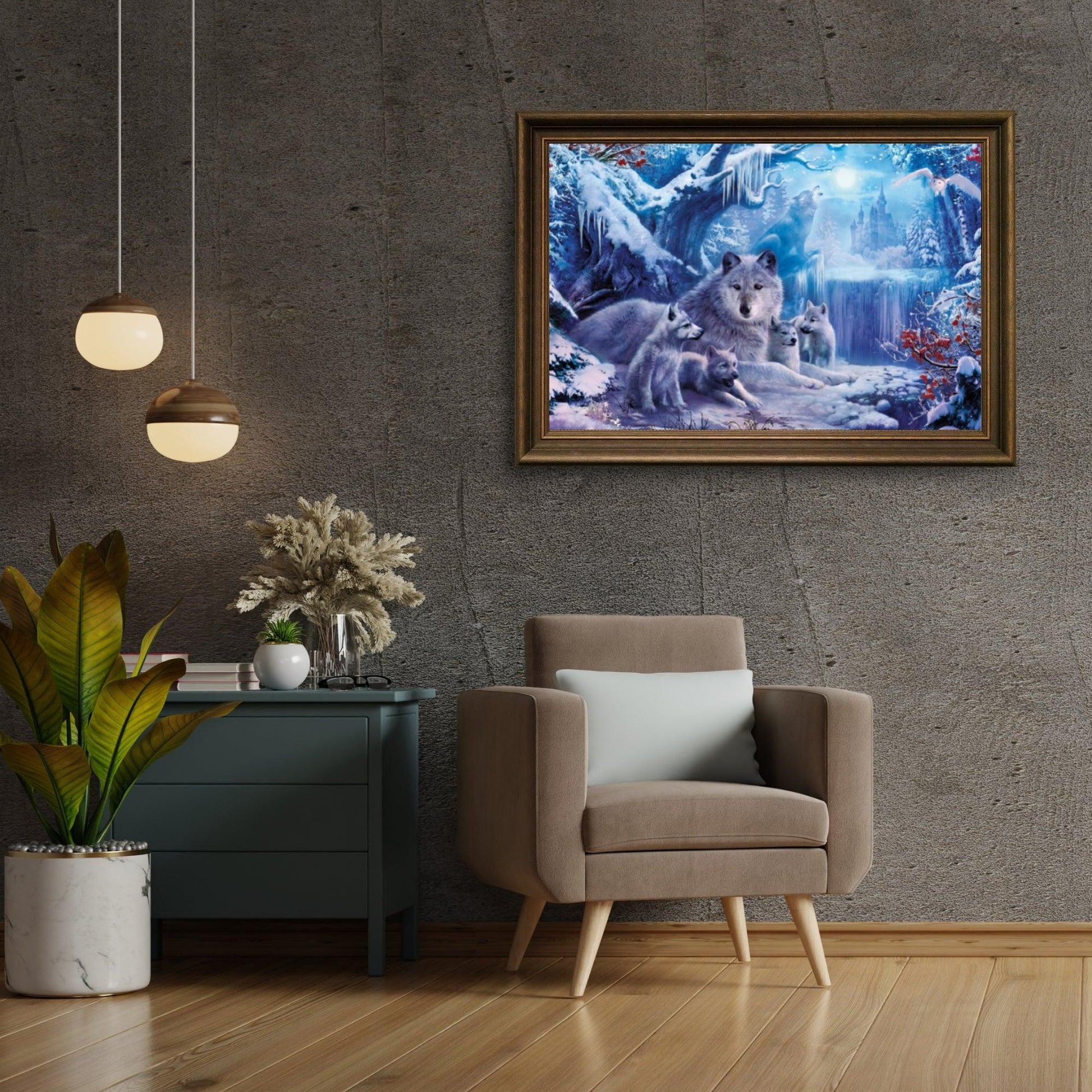 Diamond Painting Winter Wolf - SEOS Shop ®