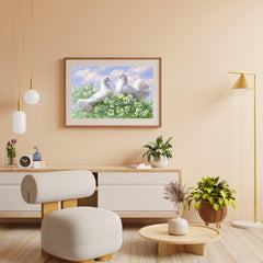 Diamond Painting Witte Duiven - SEOS Shop ®