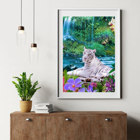 Diamond Painting Witte Tijger - SEOS Shop ®