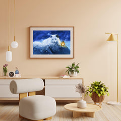 Diamond Painting Witte Vos met lampje – SEOS Shop ®