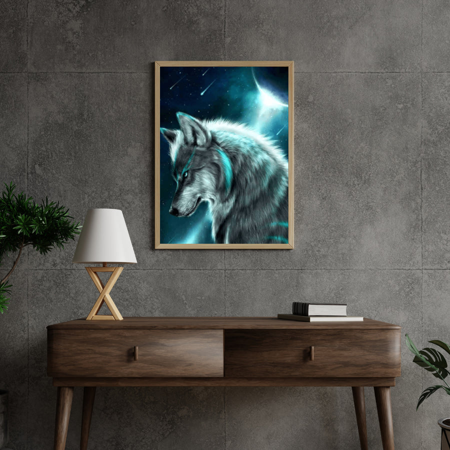 Diamond Painting Wolf in maanlicht – SEOS Shop ®
