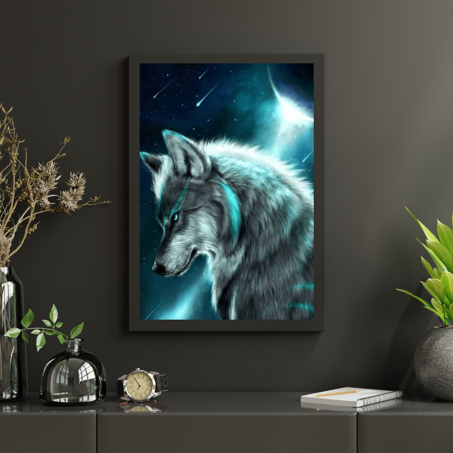 Diamond Painting Wolf in maanlicht – SEOS Shop ®