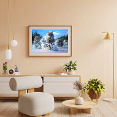 Diamond Painting Wolven rennen in de sneeuw – SEOS Shop ®