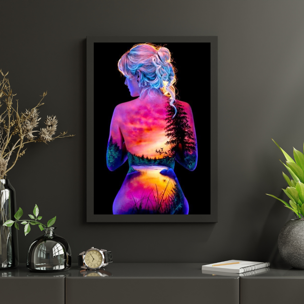 Diamond Painting Zon en maan met sterren meisje - SEOS Shop ®