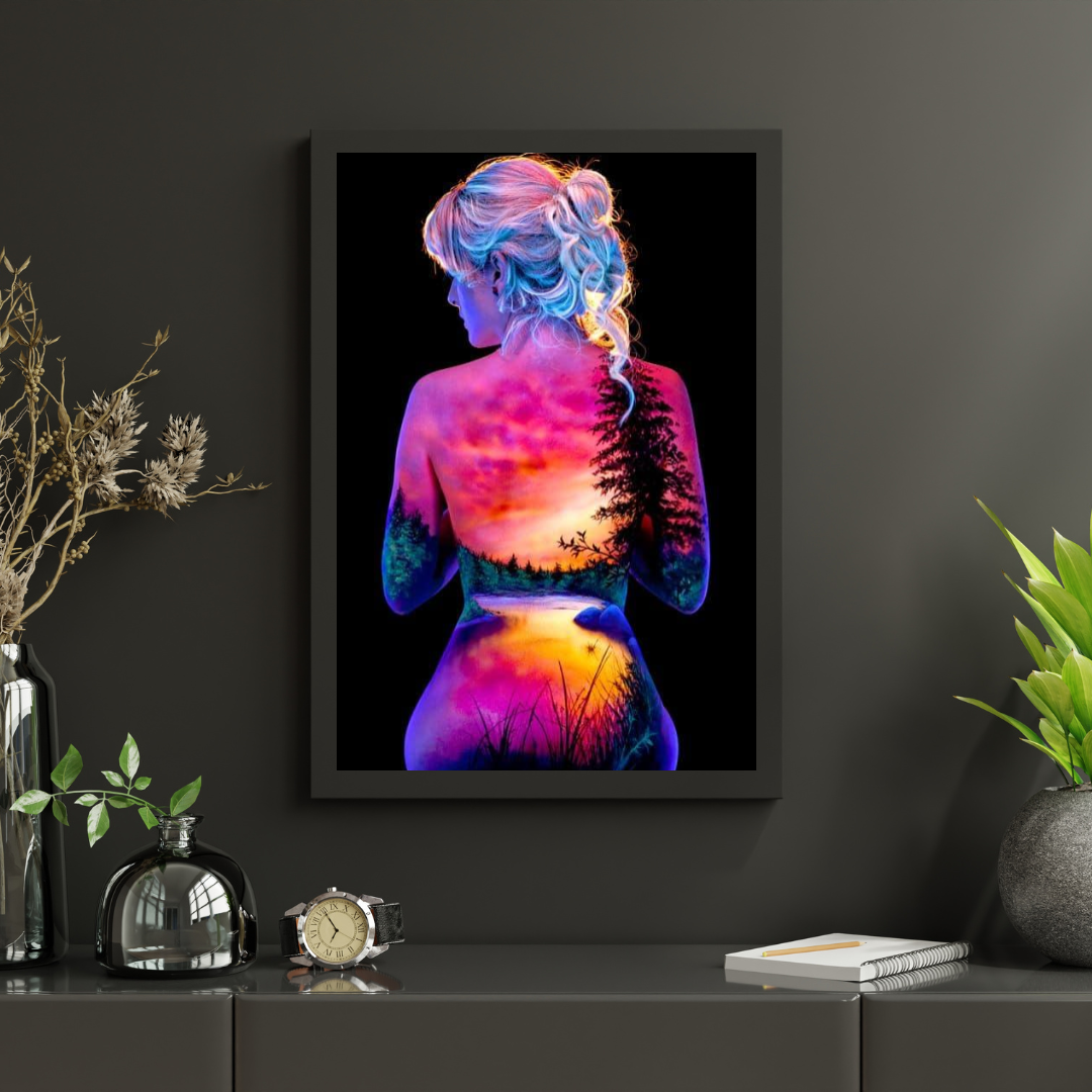 Diamond Painting Zon en maan met sterren meisje - SEOS Shop ®