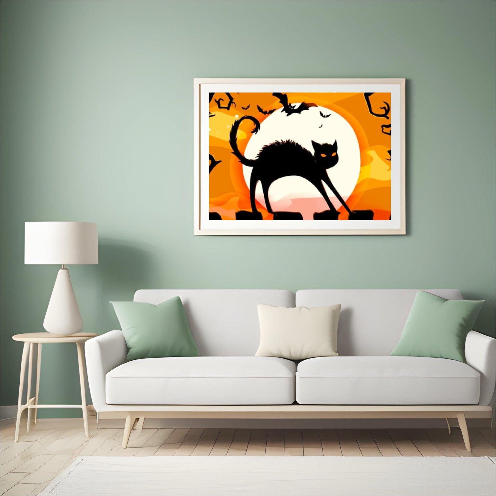 Diamond Painting Zwarte Kat In De Nacht - SEOS Shop ®