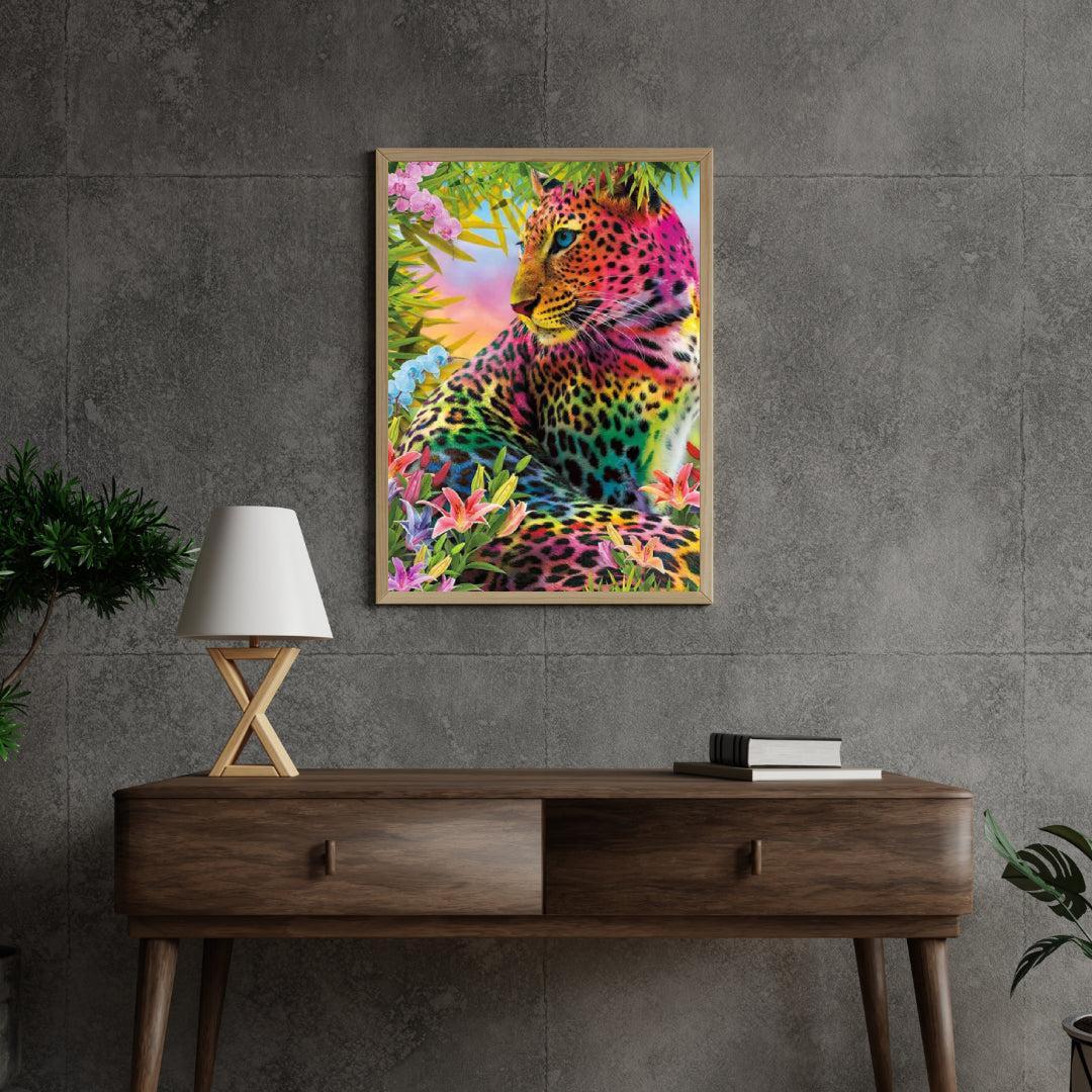 Diamond painting Luipaard gekleurd - SEOS Shop ®