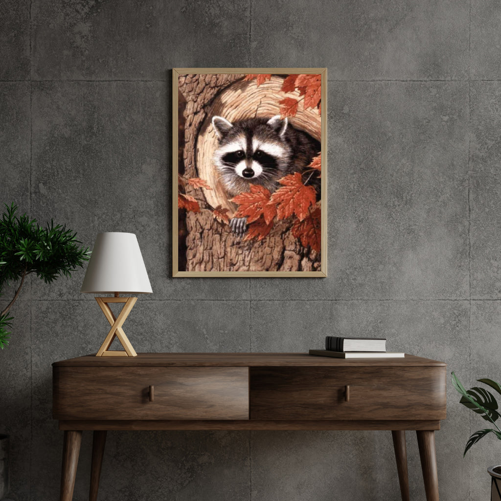 Diamond painting Wasbeer in een boom - SEOS Shop ®
