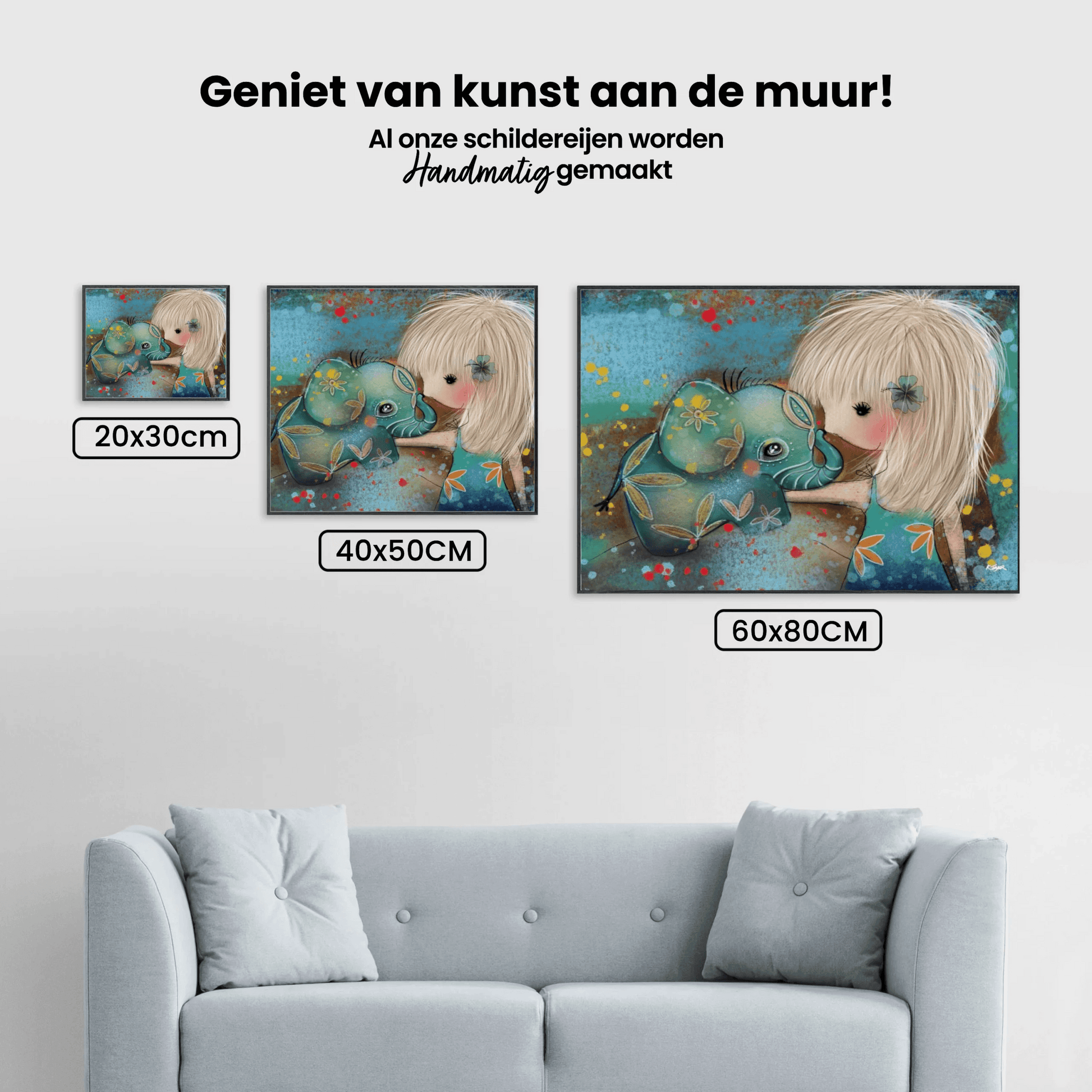 Dimond Painting Olifant met meisje - SEOS Shop®