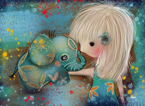 Dimond Painting Olifant met meisje - SEOS Shop®