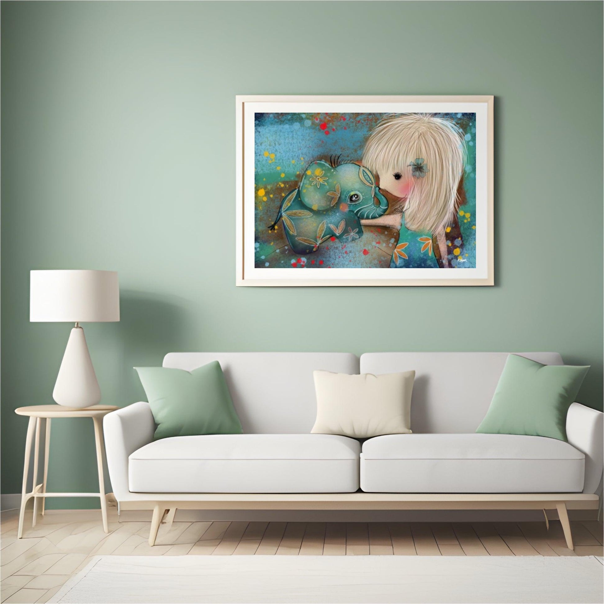 Dimond Painting Olifant met meisje - SEOS Shop®