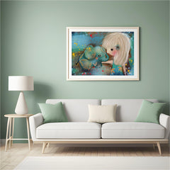 Dimond Painting Olifant met meisje - SEOS Shop®