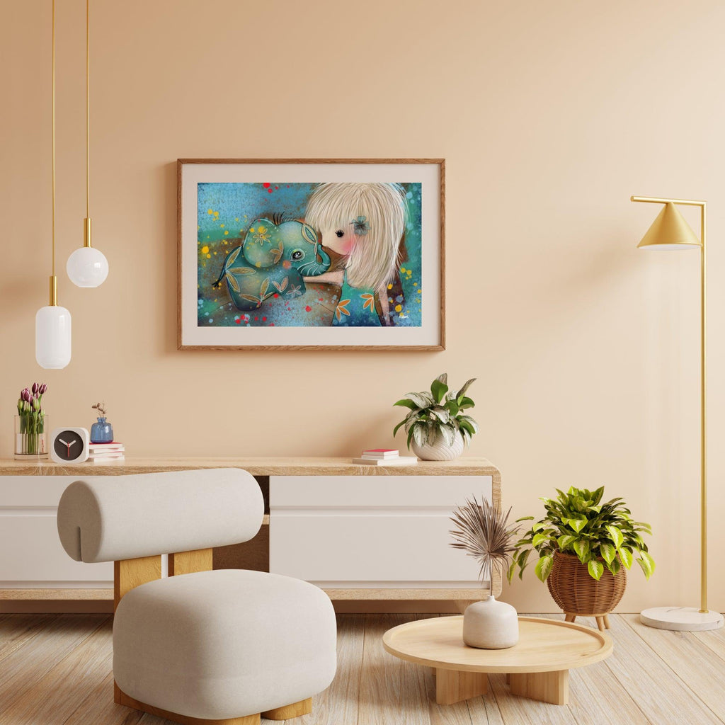 Dimond Painting Olifant met meisje - SEOS Shop®
